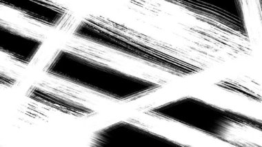 Siyah ekran geçişleri fırça darbelerini 4k grafik animasyonla boyuyor. Görüntüleri ortaya çıkarmak için mat et. El yapımı doku. Hareket grafikleri, slayt gösterileri, geçişler, solgunluk, belirsizlik, ortaya çıkarma için idealdir. Sıçra