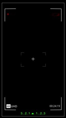 Kamera Kayıt Ekranı Gözetleme CCTV izleme ekranı Alfa Kanalı. Rec Kamera Görüntü Bulucu Odaklanma Ayarları - Kamera Kamerası Arayüzü Görüntüleme CCTV Kullanıcı Arayüzü