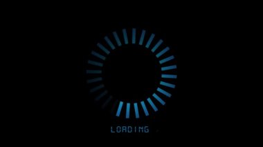 Siyah arkaplana minimalist yükleme simgesi. Dijital sabır, beklenti, yazılım Lording Process bar tamponlama ve teknolojik süreçler, genel olarak. İndirme işlemini yükle.