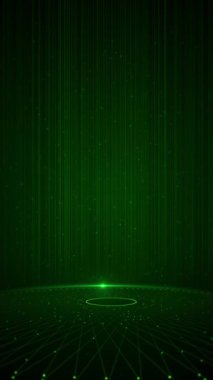 Dijital yüksek teknolojili hologram Teknoloji mavi daire ışık sahnesi fütüristik HUD podyum elemanları, hologram portal arayüzü arka planı. Çember çarpım sunumu. Sanal gerçeklik projektörü Portal 3D