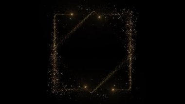 Parıldayan enerji Işıldayan Parlayan Parlak Yol Flash Parıldayan Parçacıklar Kara Arkaplan 'ı parıldatıyor. Toz, Mutlu Noeller konsepti. logo başlıkları ödül, müzik, düğün, yıldönümü, parti 4K 3D