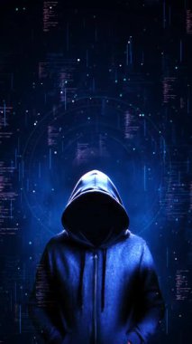 Sanal dünya hackleme, siber suç, dijital koruma etik hackleme, siber tehdit, veri ihlali, siber güvenlik ağı güvenliği 3D 4K