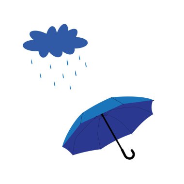 Sade ve zarif mavi çay ya da kahve fincanı. Düzenlenebilir vektör illüstrasyonu.