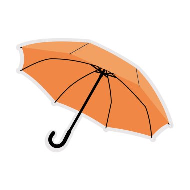 Minimalist bir kalbin portakal renginde vektör çizimi. Düzenlenebilir vektör.