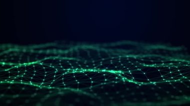 Dalgalar sessiz kodları bir ışık matrisi vasıtasıyla iletir. Noktalar dijital hareketle titreşir. Üç Boyut