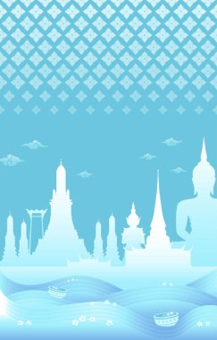 Songkran Tayland. Songkran deseni. Songkran geçmişi. Broşür, pankart, etkinlik, Bangkok, Thai, silah, çiçek, tarihi, geleneksel, su, promosyon, mavi, ıslak, fincan, kart, şehir manzarası, bina.  