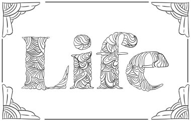 LIFE Tipoğrafya Çiçek boyama kitabı