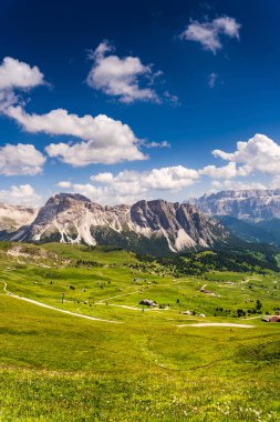  Odle Dağı 'nın tepeleri (Geisler Grubu), Seceda, Dolomitler, İtalya