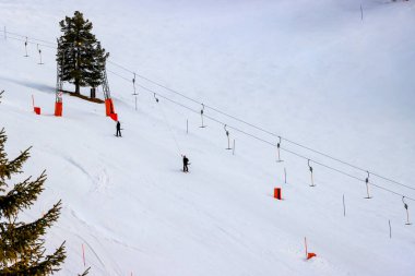 Avusturya Alplerinde kış tatili. Yüksek kalite fotoğraf