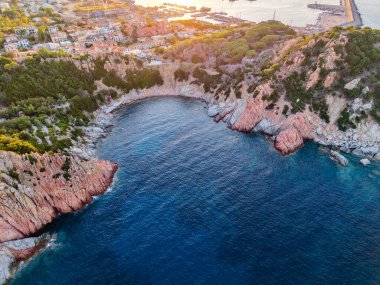 Pembe dağda gün batımı