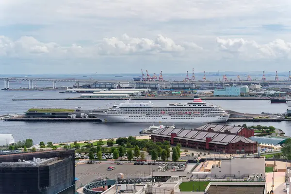 Yokohama Port on the Ferris Wheel - Scenery of Yokohama Port                               