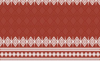 Lao deseni, Lao ipeği, Geometrik Tekstil Tasarımı Kestane ve Beyaz Elmas desenli Kültürel Zenginlik ve Görsel Cazibe Oluşturur