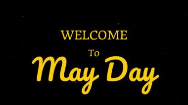 Olabilir. Güne hoş geldin. bayram, poster ya da el ilanı için modern tebrik kartı.