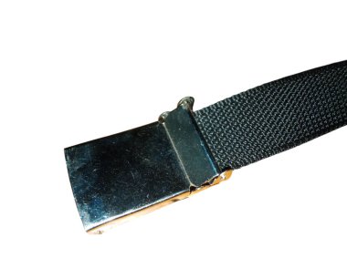 Beyaz arka planda izole edilmiş bir bıçak. Siyah saplı bıçak..