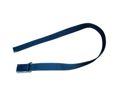 mavi kuşak beyaz arkaplanda izole edildi