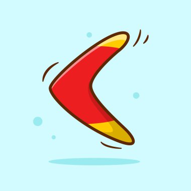 Bumerang Çizgi Film Vektör İllüstrasyonu