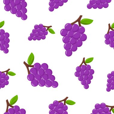 Renkli Üzümsüz Kusursuz Şablon Arkaplanı. EPS 10 Vektörü