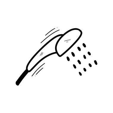 El Kaplama El Banyosu Çizimi. Doodle Vektörü. Beyaz Arkaplanda İzole EPS 10 Vektörü