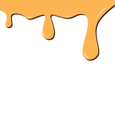 Eriyen bal tasviri. Bal sıçraması tasviri. Bal arısı tasviri. Eriyen sarı bal tasviri. Bal düz tasarım çizimi