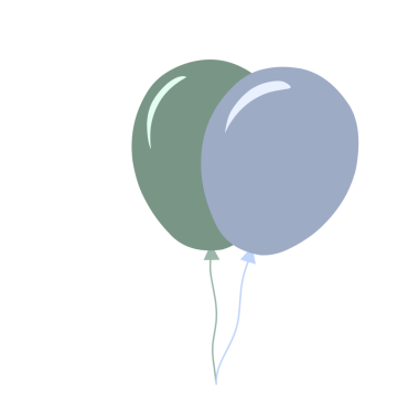 Renkli balon çizimi. Balon illüstrasyonu. Düz tasarım balon çizimi. Çizgi film balonu çizimi 