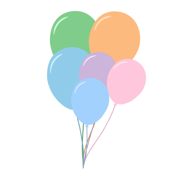 Renkli balon çizimi. Balon illüstrasyonu. Düz tasarım balon çizimi. Çizgi film balonu çizimi 