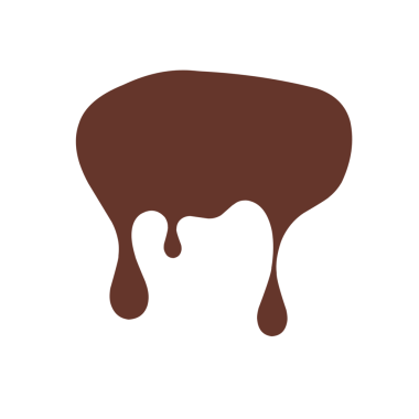 Erimiş çikolata tasviri. Erimiş ve desenli çikolata tasviri. Erimiş çikolata sıvısının tasviri