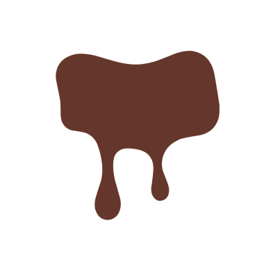 Erimiş çikolata tasviri. Erimiş ve desenli çikolata tasviri. Erimiş çikolata sıvısının tasviri