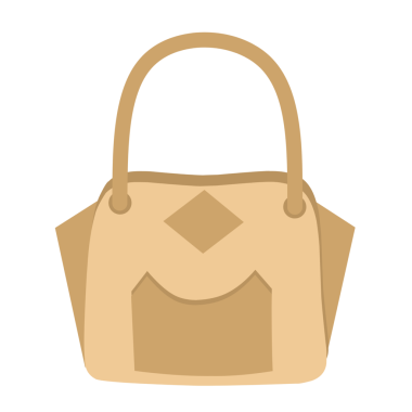 Çeşitli stillerde kadın çantalarının düz tasarım çizimi