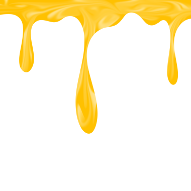 Eriyen bal tasviri. Bal damlalarının resmi. Tatlı bal tasviri. Arı balı çizimi 