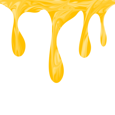 Eriyen bal tasviri. Bal damlalarının resmi. Tatlı bal tasviri. Arı balı çizimi 