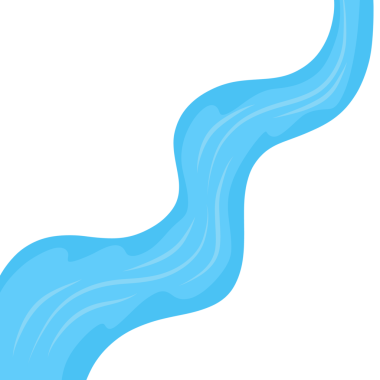 Akan mavi nehir suyu tasviri 