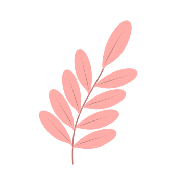 Basit bir yaprak çizimi. Minimalist yaprak çizimi. El yapımı yapraklar 