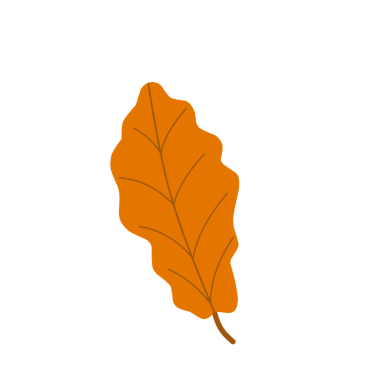 Portakal rengi sonbahar yaprakları. El çizimi yaprak çizimi. Düşen yapraklar. Sonbahar yaprağı şekilleri. Yaprak illüstrasyonu