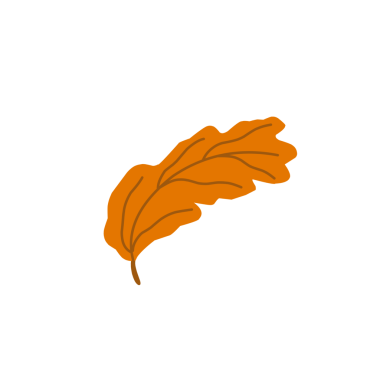 Portakal rengi sonbahar yaprakları. El çizimi yaprak çizimi. Düşen yapraklar. Sonbahar yaprağı şekilleri. Yaprak illüstrasyonu