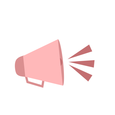 Bir megafonun düz tasarım çizimi. Bir konuşmacının tasviri. Çizgi film tarzında megafon illüstrasyonu 