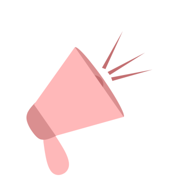 Bir megafonun düz tasarım çizimi. Bir konuşmacının tasviri. Çizgi film tarzında megafon illüstrasyonu 