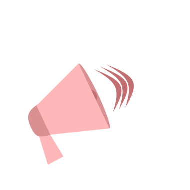 Bir megafonun düz tasarım çizimi. Bir konuşmacının tasviri. Çizgi film tarzında megafon illüstrasyonu 