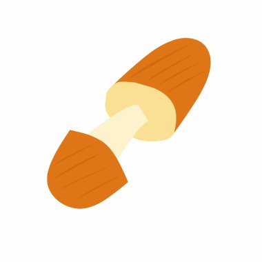 Erimiş peynirle dolu bir sosis tasviri. Izgara sosis tasviri. Peynirli sosisin düz tasarımı. Çizgi film tarzı sosis çizimi 