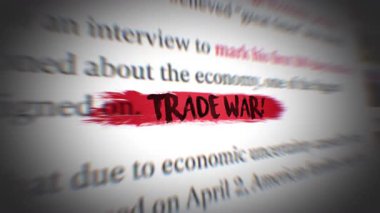 Ticaret Savaşı, Tam HD 19201080 Çözünürlük Klibi 10 saniye.