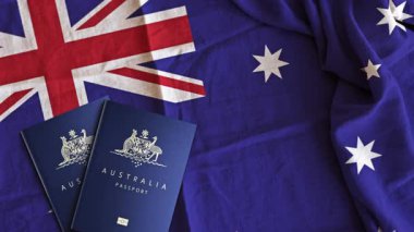 Avustralya Pasaportları ve Avustralya Bayrağı
