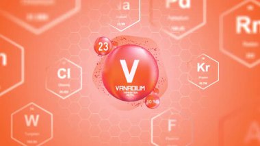 Vanadyum Periyodik Element Hücresi