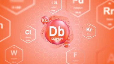 Dubnium Periyodik Element Hücresi