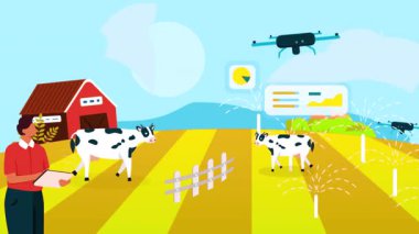 Çiftçi Çiftlik 2 için Drone Kullanıyor