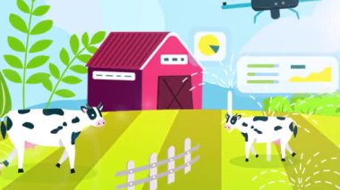 Çiftçi Çiftlik için Drone Kullanıyor