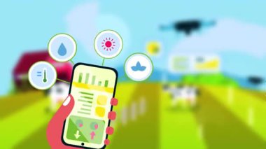 Çiftçi Çiftlik 2 için Telefon Kontrol Dronu Kullanıyor