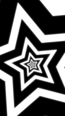 3D soyut yıldız döngüsü hipnotik dikey arkaplan