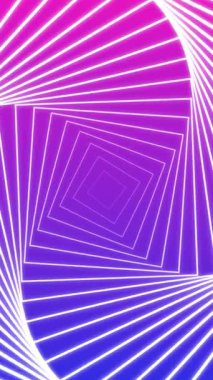 3D soyut yıldız döngüsü hipnotik dikey arkaplan