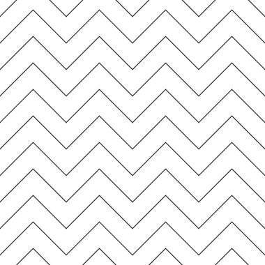 Tek renkli zik zag desenli. Vektör İllüstrasyonu