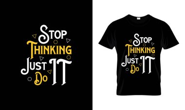 Sadece yap şunu, motive edici t-shirt tasarım vektörü.