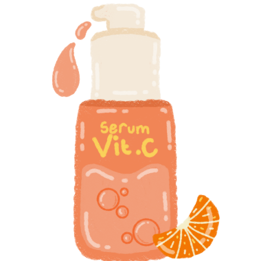 Renkli SPF 50 + Güneş Ekran Şişesi İllüstrasyonu